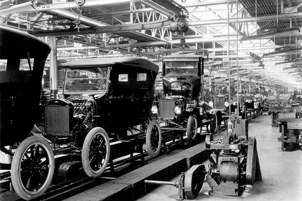 Ford T assembly line was the beginning of standardization as we know it. Creative Commons license.